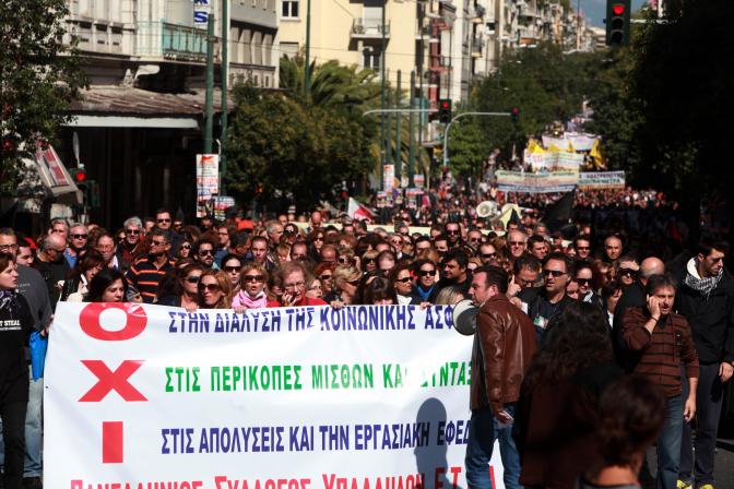 Ausschreitungen nach friedlicher Kundgebung in Griechenland