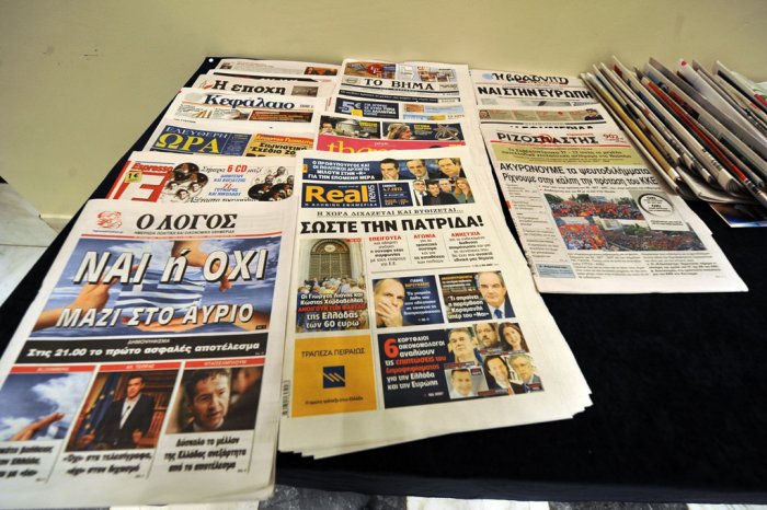 Französische Tageszeitung sorgt für Verwirrung in Griechenland (© Eurokinissi).