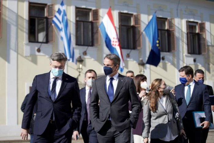 Unsere Fotos (© Pressebüro des Ministerpräsidenten / Dimitris Papamitsos) entstanden während des offiziellen Besuchs von Premierminister Kyriakos Mitsotakis in Kroatien.