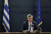 Unser Archivfoto (© Eurokinissi) zeigt den Pressesprecher des Gesundheitsministeriums für die Bekämpfung des Coronavirus Sotiris Tsiodras.