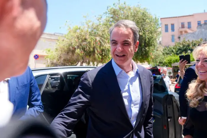 Unser Archivfoto (© Eurokinissi) zeigt Premierminister Kyriakos Mitsotakis in Chania auf Kreta.