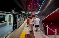Unser Foto (© Eurokinissi) entstand in einer U-Bahn-Station in Thessaloniki.
