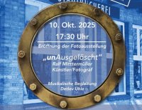 Werbeplakat für die Veranstaltung in der Stadtbücherei Heiligenhafen