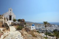 Chora, der Hauptort der steinigen und einprägsamen Insel