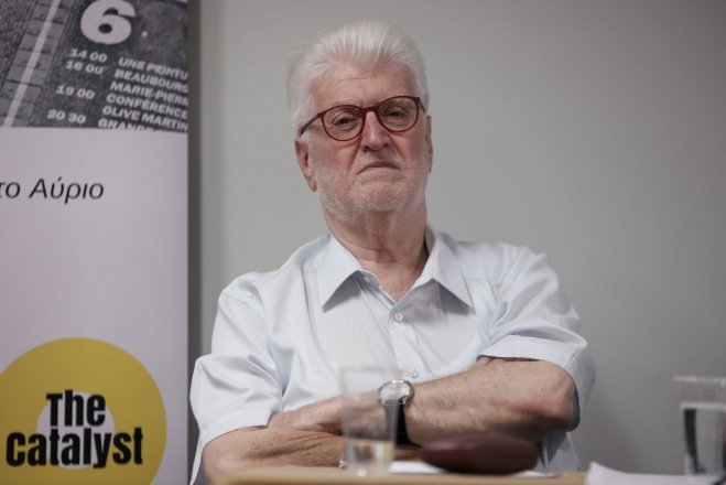 Unser Archivfoto (© Eurokinissi) zeigt Moissi Elisaf bei einer Veranstaltung 2019.