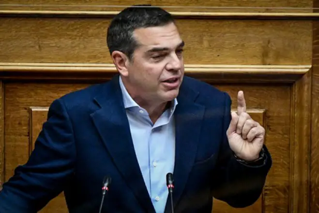 Unser Foto (© Eurokinissi/Archiv) zeigt Oppositionschef Alexis Tsipras von SYRIZA im Parlament.
