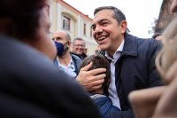 Unser Archivfoto (© Eurokinissi) zeigt Oppositionschef Alexis Tsipras.