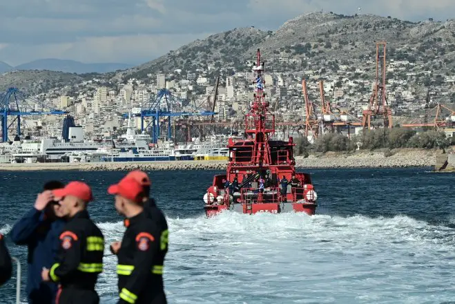 Unser Foto (© Eurokinissi) entstand am Mittwoch (14.2.) im Hafen von Piräus