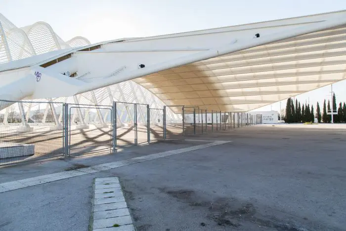 Das Olympiastadion in Athen: Die Anlagen verwaisen