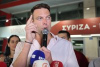 Unser Foto (© Eurokinissi) zeigt Stefanos Kasselakis am Sonntag (24.9.) in Athen.