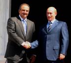 Premier Kostas Karamanlis zu Besuch in Moskau 
