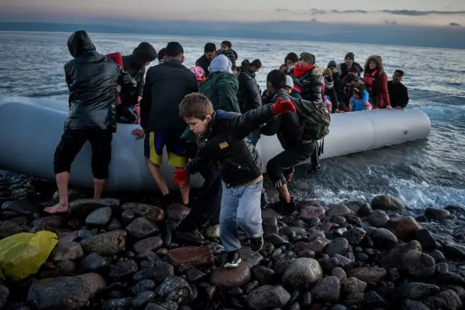 Unser Archivfoto (© Eurokinissi) entstand vor zwei Jahren auf der Insel Lesbos.