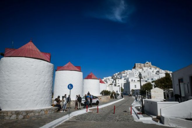 Unsere Fotos (© Eurokinissi) entstanden auf der Insel Astypalea.