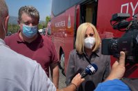 Unser Foto (© Eurokinissi) zeigt KinAl-Chefin Fofi Gennimata.