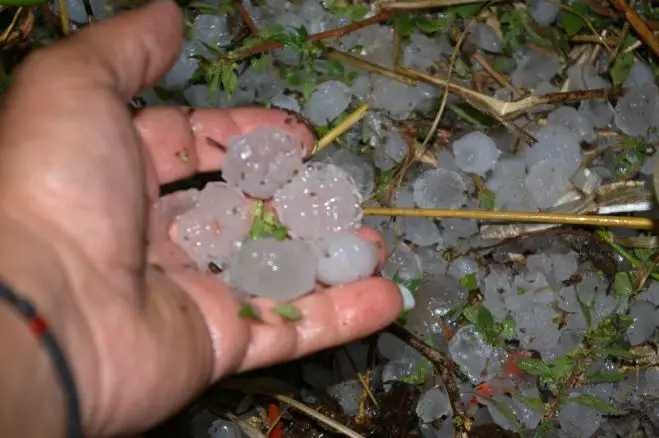 Nach Hitzewelle: Hagel in Nordostgriechenland