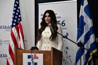 Unser Archivfoto (© Eurokinissi) zeigt die Botschafterin der USA in Athen Kimberly Guilfoyle.