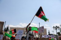 Unser Foto (© Eurokinissi) entstand vor dem Parlament in Athen.