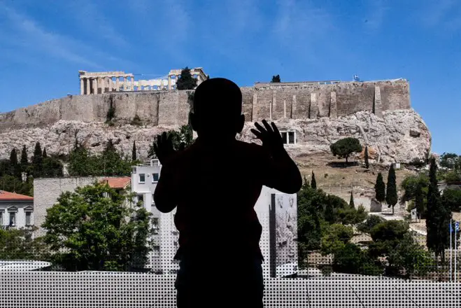 Unsere Fotos (© Eurokinissi) entstanden am Dienstag (18.5.) im Akropolis-Museum in Athen.