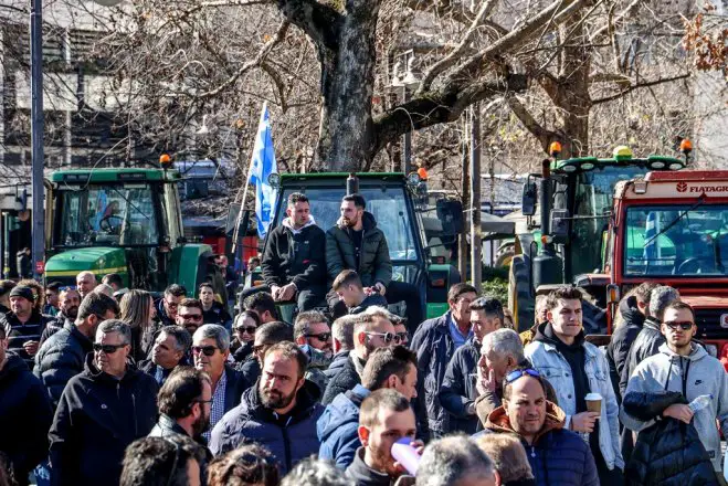 Unsere Fotos (© Eurokinissi) entstanden am Sonntag (28.1.) in Larissa.