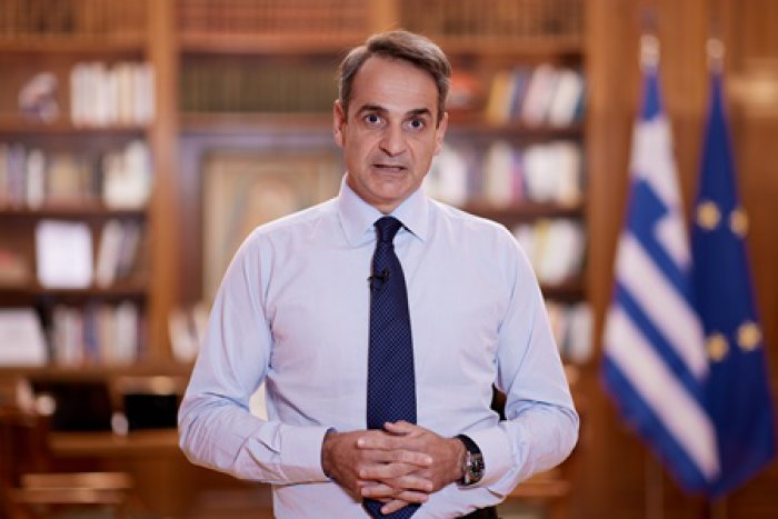 Zum wiederholten Male wandte sich Premierminister Mitsotakis wegen der Corona-Lage via TV an seine Landsleute. (Foto: © Eurokinissi)