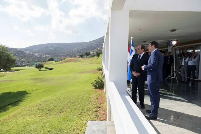 Unsere Fotos (© Pressebüro des Ministerpräsidenten / Andrea Bonetti) sind am Mittwoch (10.10) in Elounda auf Kreta entstanden. 