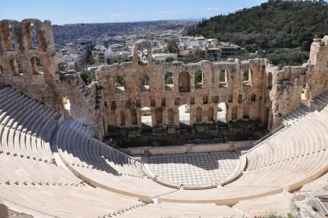 Dionysis Savvopoulos und Eleni Vitali im Herodes Attikus Theater