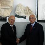 Italiens Präsident Napolitano zur Ausstellungseröffnung im neuen Akropolis Museum 
