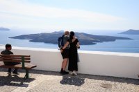 Unser Foto (© Eurokinissi) entstand auf Santorini.