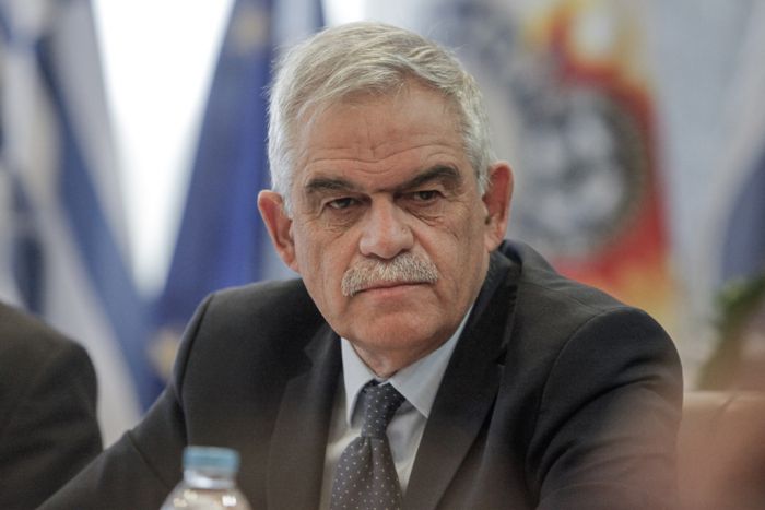 Unser Archivfoto (© Eurokinissi) zeigt den früheren Bürgerschutzminister Nikos Toskas.