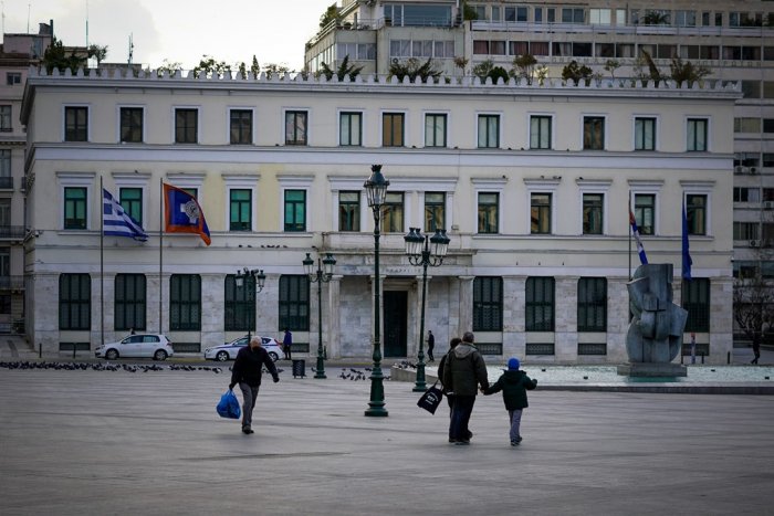Unser Archivfoto (© Eurokinissi) entstand vor dem Rathaus der Stadt Athen.