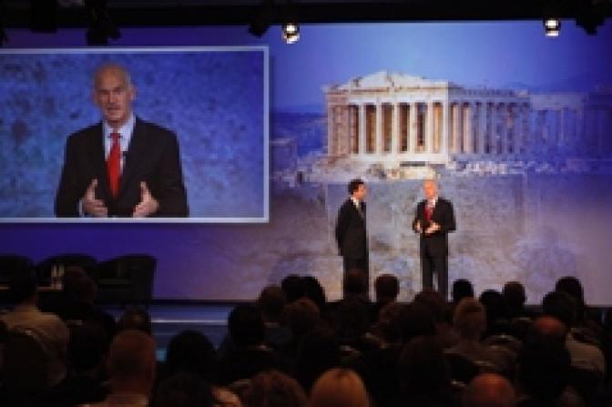 Premier Papandreou: Griechenland wird das Defizit um 5,5 Prozent verringern