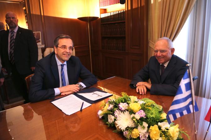 Wolfgang Schäuble in Athen: Respekt für Anstrengungen