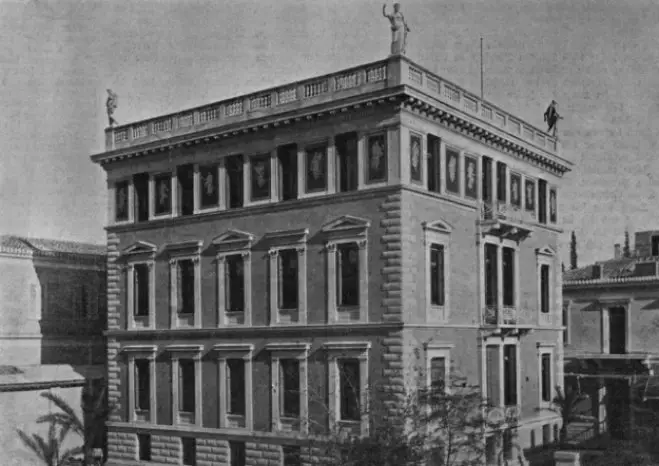 Foto (© dai) Das Gebäude des DAI in Athen im Jahre 1899 