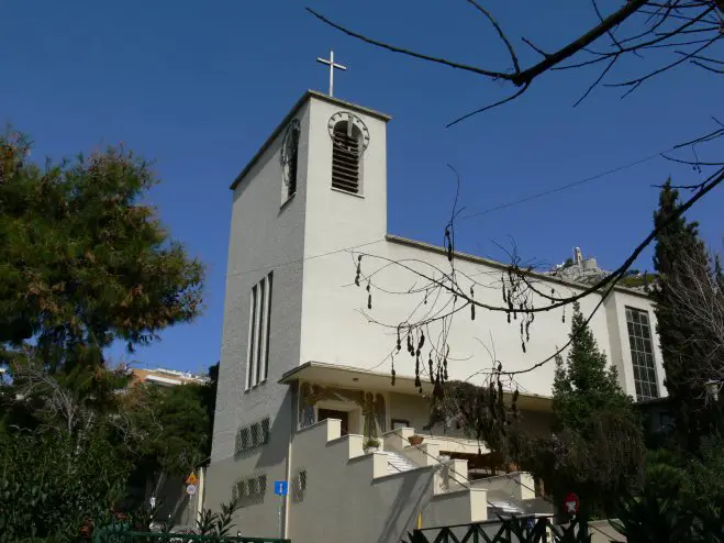 Unser Archivfoto (© Griechenland Zeitung) zeigt die Evangelische Kirche Athen