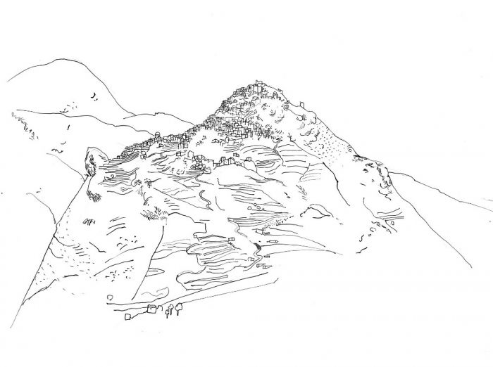 Serifos Stadt auf der Insel Serifos, 1959