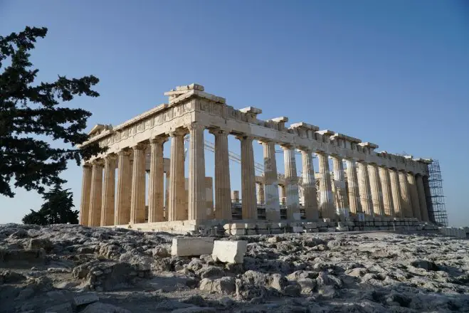 Der von Lord Elgin geplünderte Parthenon-Tempel auf der Akropolis (Foto: ek/Archiv).