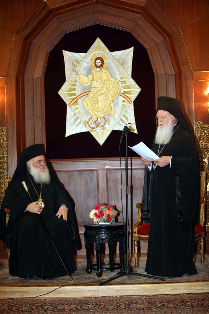 Dreitägiger Besuch von Erzbischof Hieronymos beim Ökumenischen Patriarchen