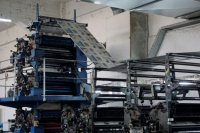 Foto(Line Brümmer) Das Foto zeigt die Druckermaschinen in der Druckerei