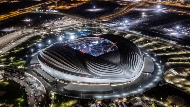 Foto (©  SCDL): Das Al Wakrah Stadium in Katar wurde extra für die WM 2022 erbaut.