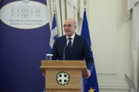  Unser Archivfoto (© Eurokinissi) zeigt den griechischen Außenminister Nikos Dendias.