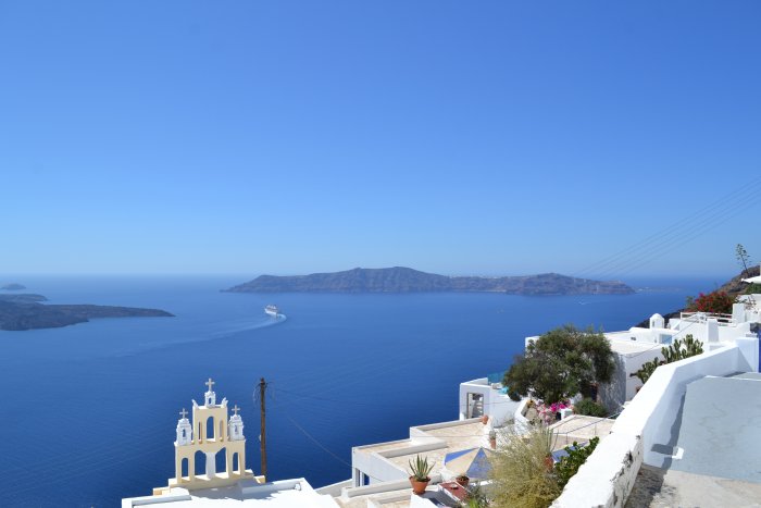 Unser Archivfoto (© Jan Hübel / Griechenland Zeitung) entstand auf der Insel Santorini. 
