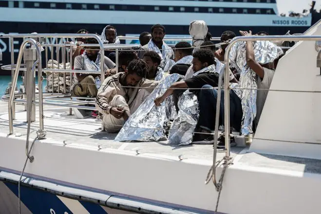 Unser Archivfoto (© Eurokinissi) entstand während einer früheren Rettungsaktion vor der Insel Lesbos.