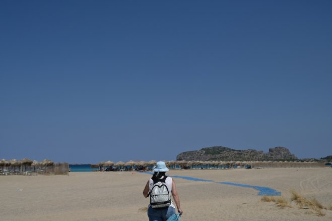 Unser Archivfoto (© Eurokinissi) zeigt den Strand Falassarna auf der Insel Kreta.