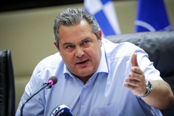 Unser Archivfoto (© Eurokinissi) zeigt den griechischen Verteidigungsminister Panos Kammenos. 