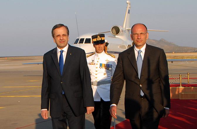 Italiens Ministerpräsident Letta zu Besuch in Griechenland