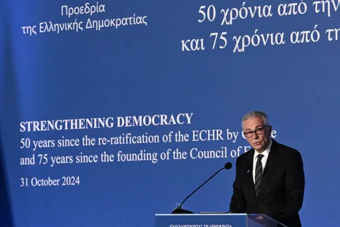 Unser Archivfoto (© Eurokinissi) zeigt den Präsidenten der Parlamentarischen Versammlung des Europarates (Pace) Theodoros Rousopoulos.