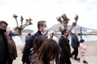 Unsere Fotos (© Pressebüro des Premierministers / Dimitris Papamitsos) entstanden am Samstag (6.2.) während des offiziellen Besuches von Ministerpräsident Kyriakos Mitsotakis auf den Inseln Ikaria, Fourni und Thymäna.