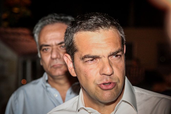 Foto (© Eurokinissi) Ministerpräsident Alexis Tsipras kündigt Staatstrauer an