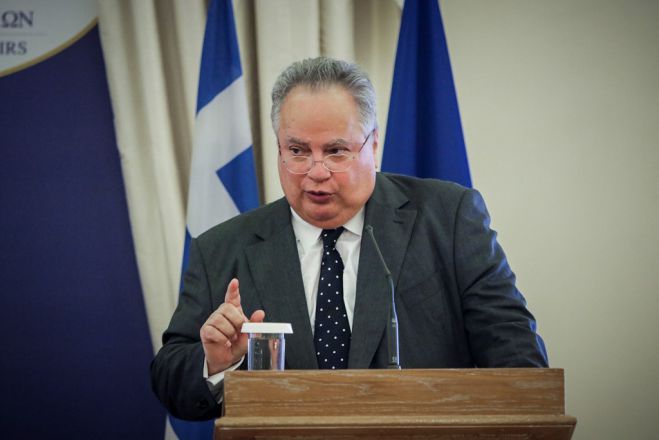 Unser Archivfoto (© Eurokinissi) zeigt den zurückgetretenen Außenminister Nikos Kotzias.