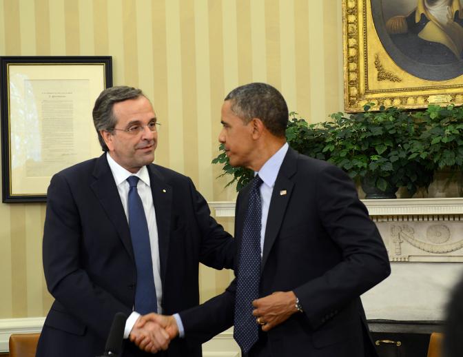 Obama an der Seite Griechenlands